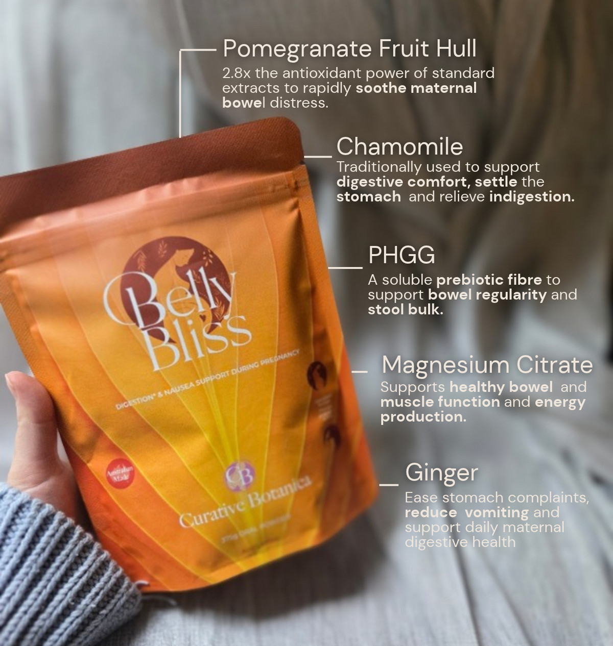 Belly Bliss – Maternal Nausea & Digestive Support